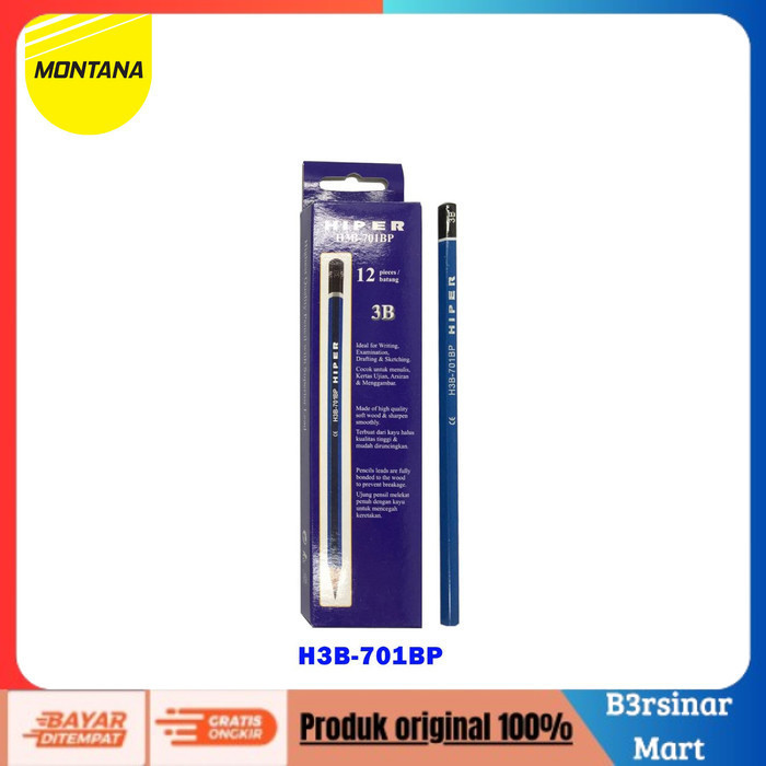 

[BAYAR DI TEMPAT] PROMO Pencil / Pensil Montana H3B703BP / 3B Biru COD