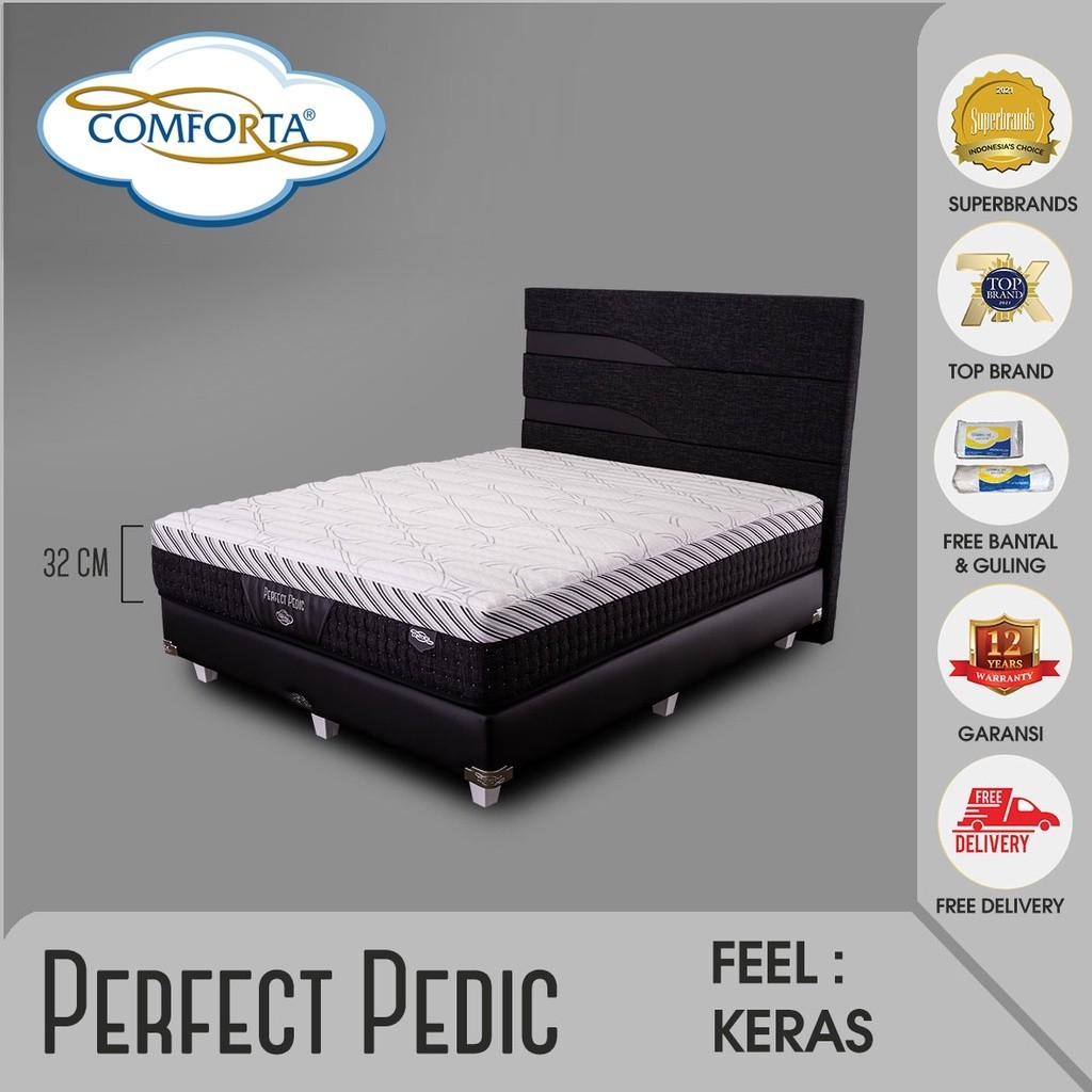 COMFORTA Kasur Springbed Perfect Pedic Fullset 160 x 200