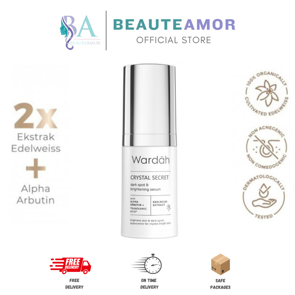 BEAUTEAMOR - Wardah Crystal Secret Dark Spot & Brightening Serum 20ml (Serum Mencerahkan)