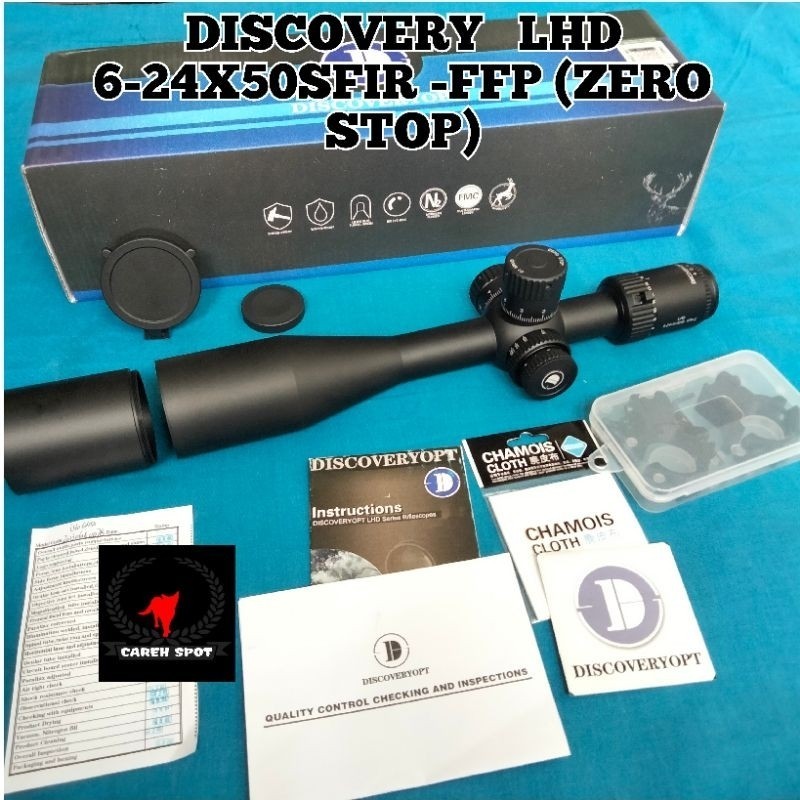 Telescope discovery LHD 6-24x50SFIR FFP zero stop