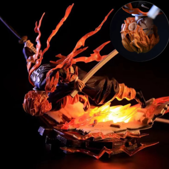 (Baca Deskripsi) Figure Kimetsu no Yaiba - Agatsuma Zenitsu Demon Slayer Mark Ver.