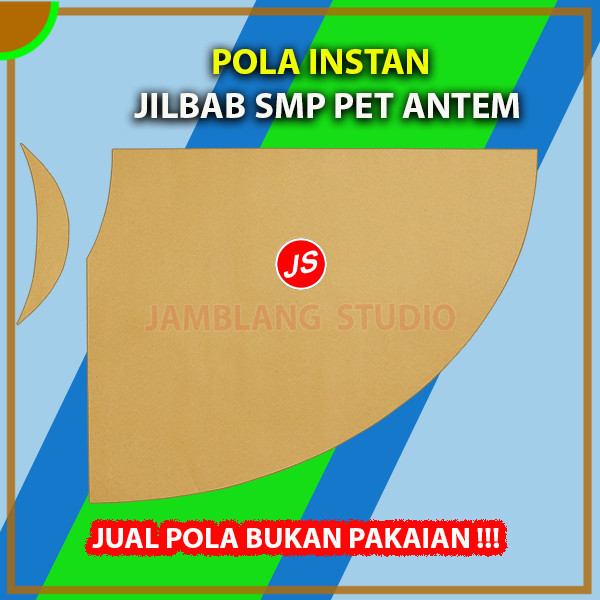Pola Instan Jilbab Bergo SMP Pet Antem | Aneka Pola