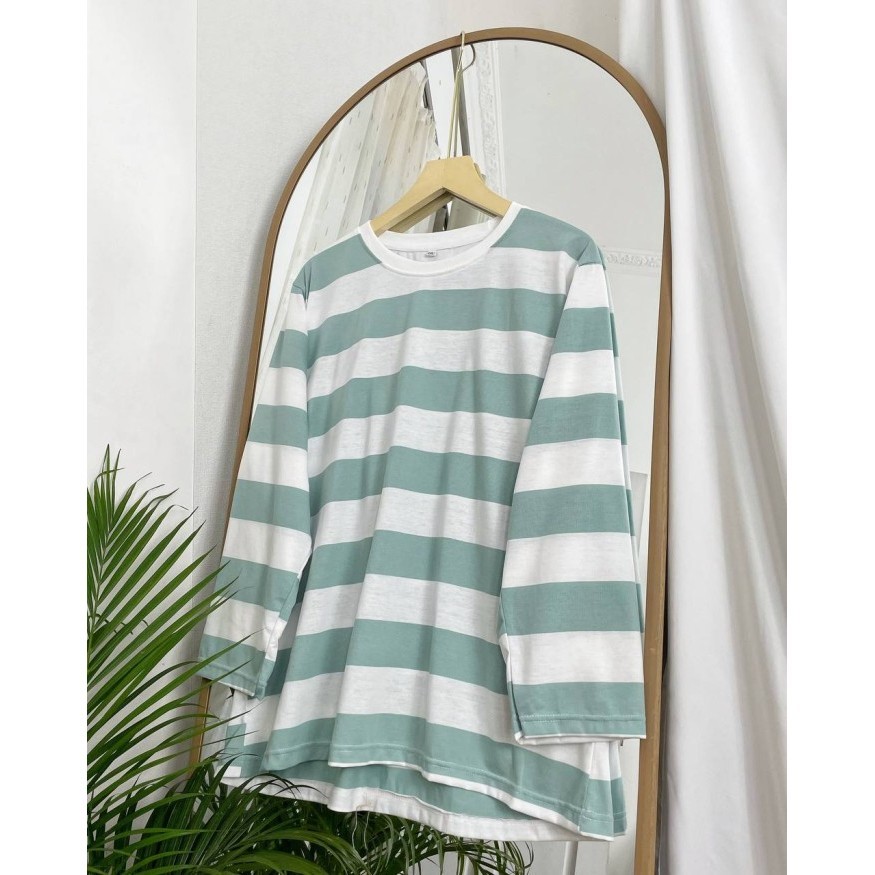 RUGBY SALUR SUPER JUMBO KAOS BIGSIZE ATASAN OVERSIZE LD 120-150 - Navy, LD 120