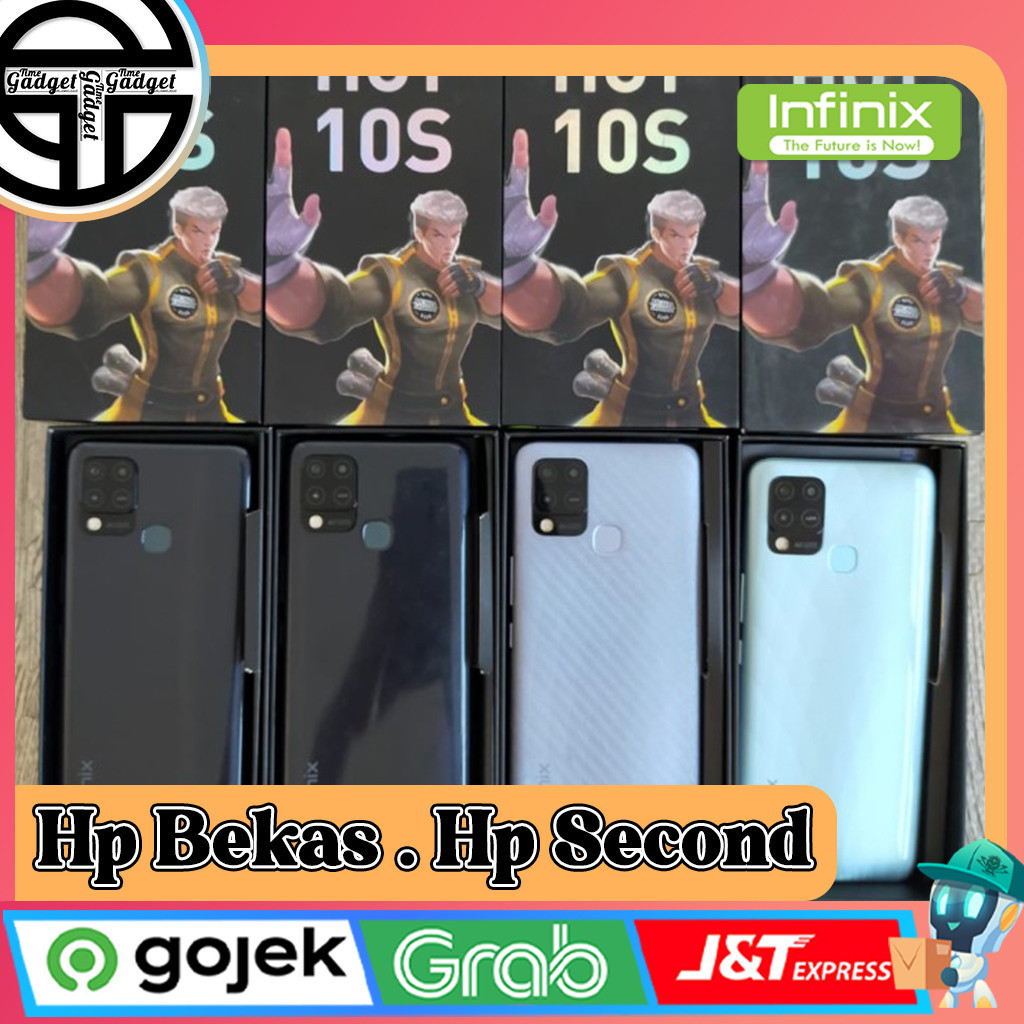 Infinix Hot 10S Ram 4/64GB | Ram 4/128GB | Ram 6/128GB Second Original Resmi Indonesia