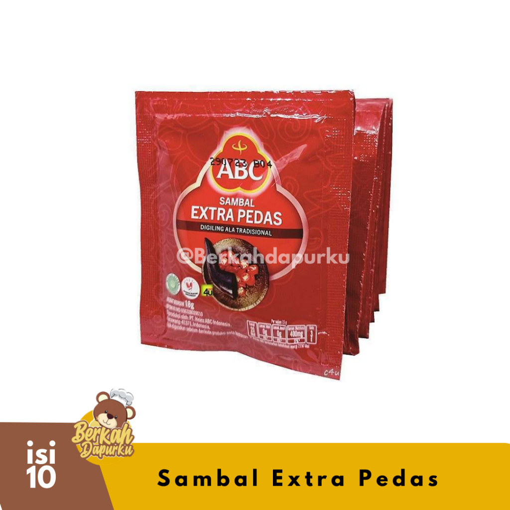 

ABC Sambal Extra Pedas Sachet 15g Sambal Pedas