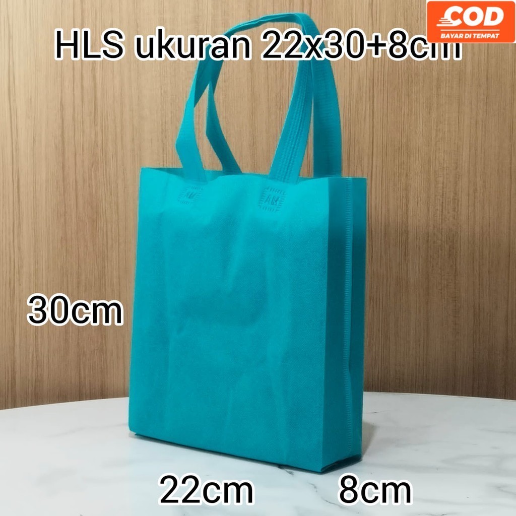 

(12PCS)Tas Goodie Bag Spunbond Handle Uk.22x30 / Tas Accessories/ Tas Jinjing/ Tas Sembako Ulang tahun