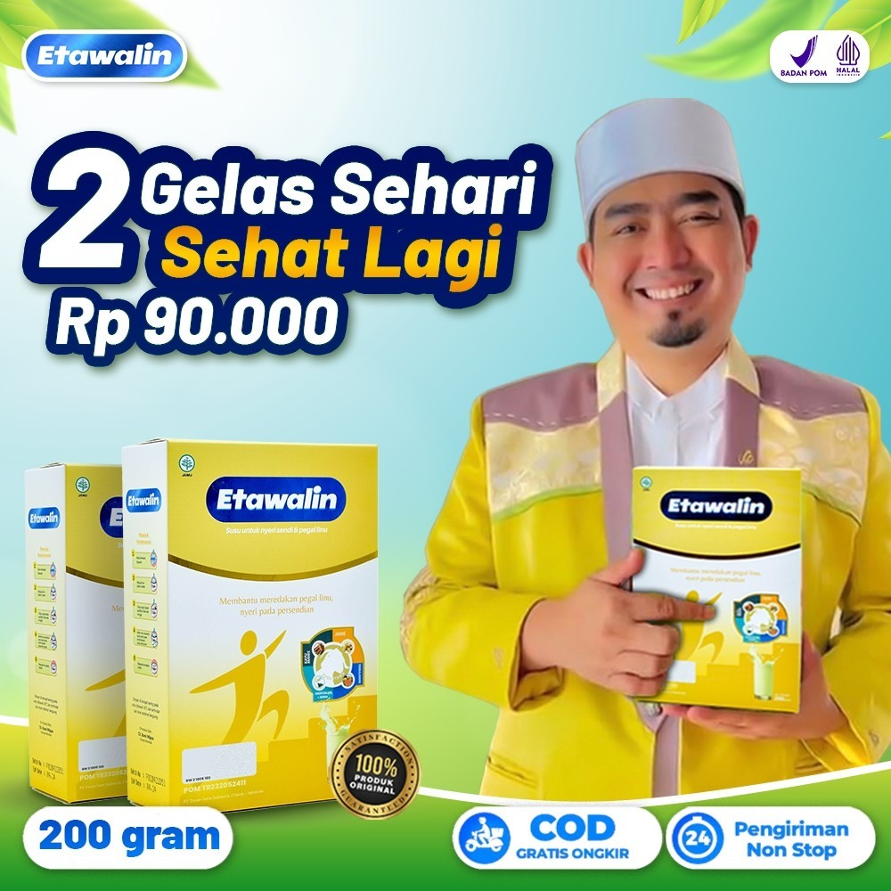 

Etawalin Susu kambing Etawa Kesehatan Atasi Nyeri Sendi Dan Asam Urat Original 1 Box 200 gram
