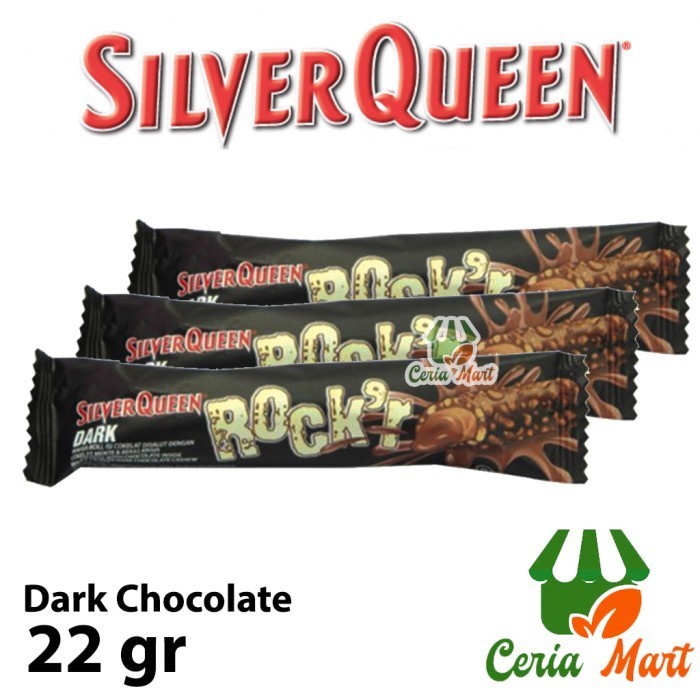 

Coklat Silverqueen Rocker Dark Chocolate 22 gr - Silver Queen Rockr