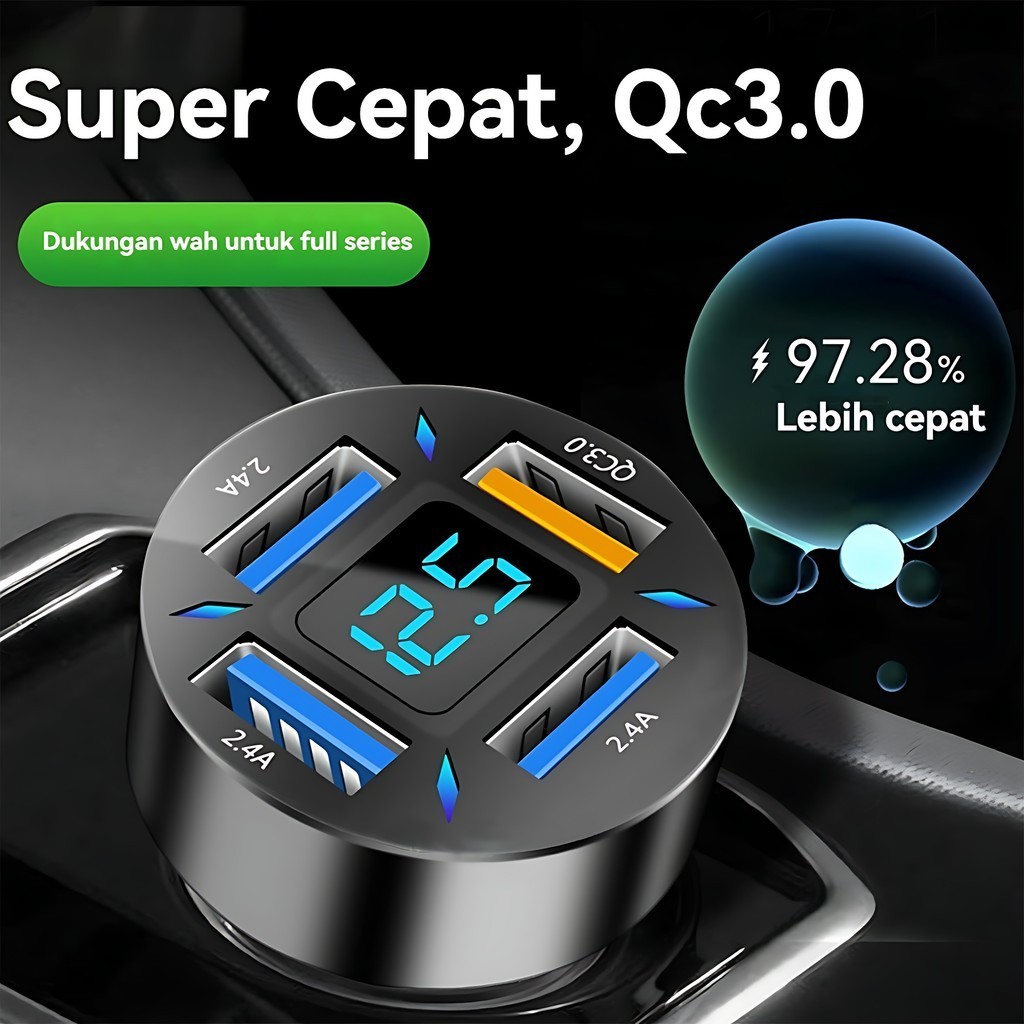 Charger Fast Quick 66W 4.0 Car Phone Adapter Charger USB Charger