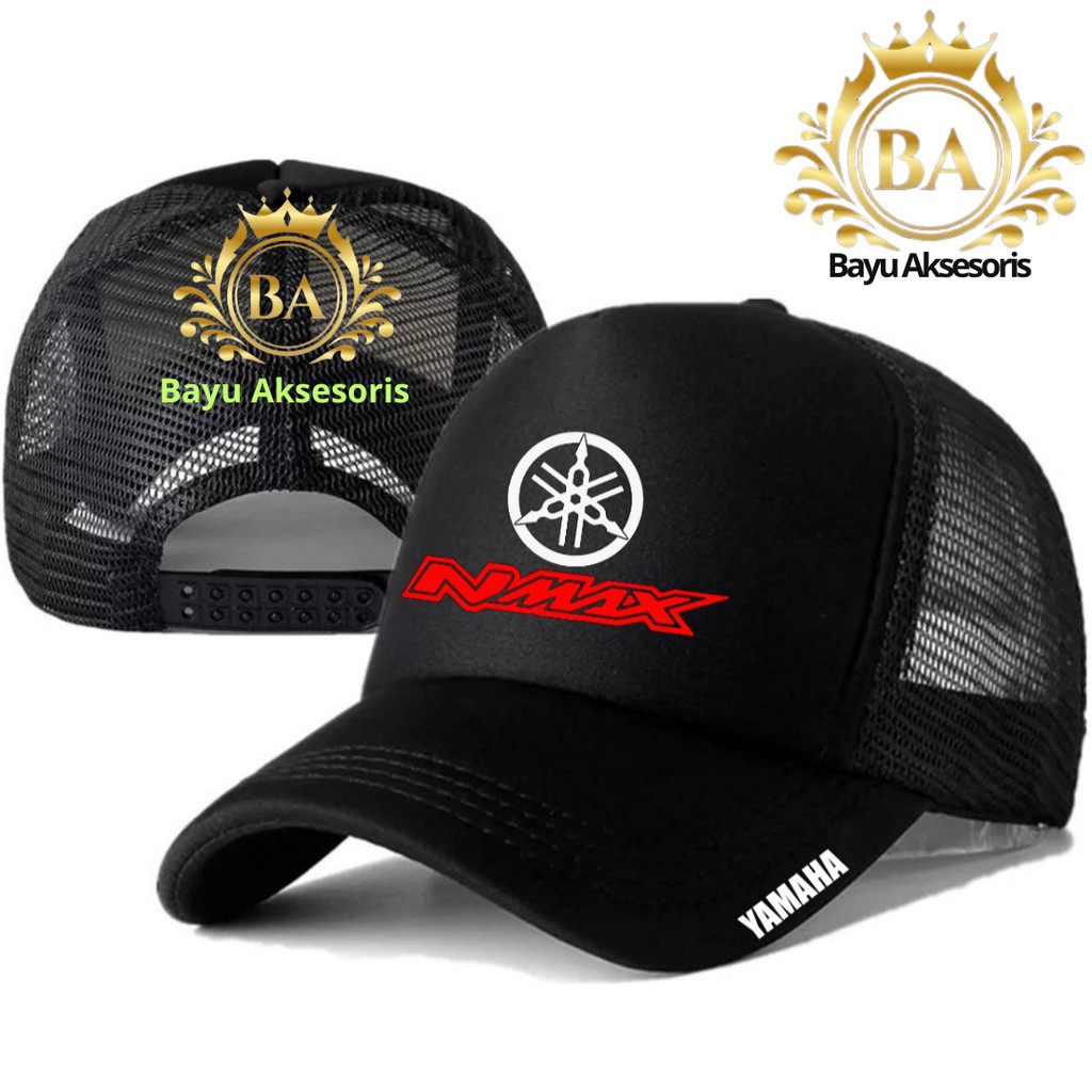 Bayu Aksesoris Topi Trucker YAMAHA NMAX - Topi Distro YAMAHA NMAX Logo - Topi YAMAHA NMAX Premium - 