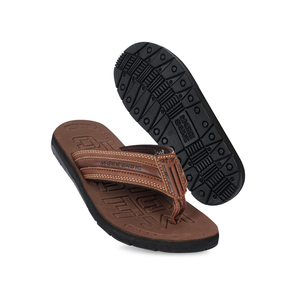M.Gee Sandal Pria Sendal Casual Mgee Original MG-PANDU Coklat