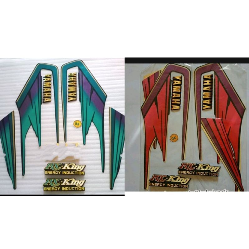 striping lis sticker rx king 95 Warna lengkap Emblem Mirip original