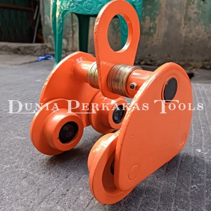 Troli Hoist Takel WEKA 2 Ton Plain Trolly Manual Push Troly 2000 Kg