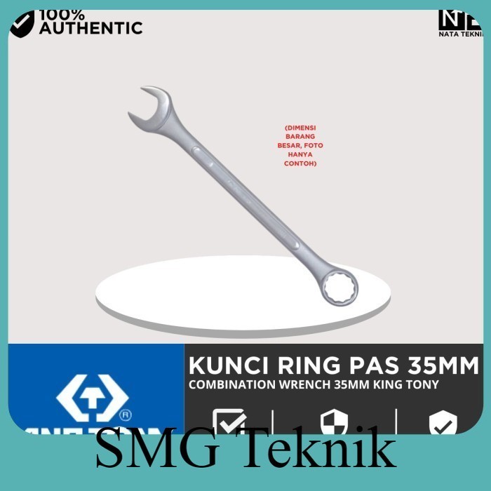 Terbaik KING TONY Kunci Ring Pas 35 MM - KING TONY Combination Wrench 35mm SMG273