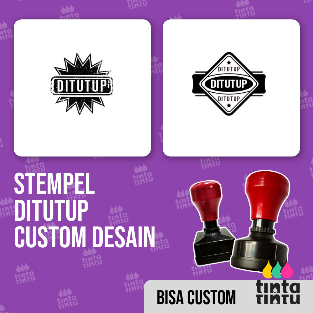 

Stempel Ditutup Custom Desain