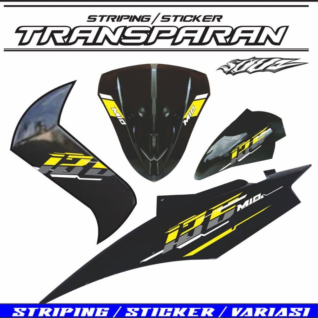 STRIPING VIETNAM MIO SOUL TRANSPARAN BENING UV COD MIO SOUL OLD