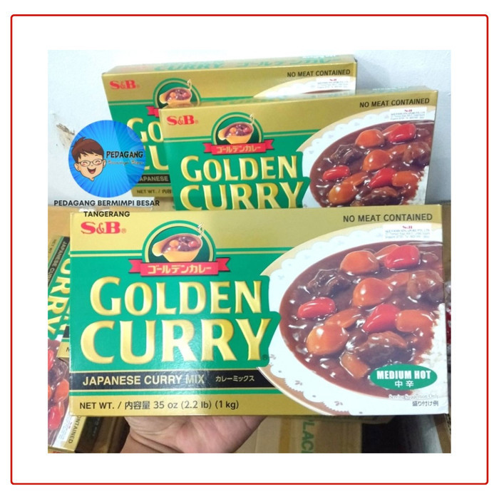 

[Bumbu SIap Pakai] S&B Golden Curry Medium Hot 1Kg / Japanese Kari Jepang Import 1 Kg