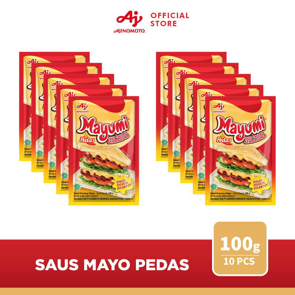 

MAYUMI® Mayonaise Saus Mayo Pedas Sachet 100g (10pcs)