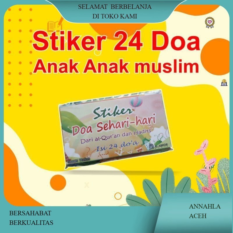 

(ANL)Stiker Doa Lengkap 24 Stiker Mainan Anak Edukasi Anak