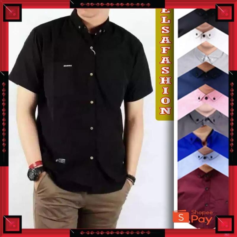 KAIN ADEM LEMBUT HALUS TEBAL / HEM Kemeja Polos Pria Kemeja Kasual Kemeja Pria Kemeja Pendek Kemeja 