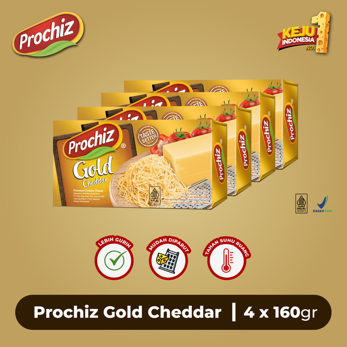 

Sale[New] Keju PROCHIZ Gold 160 gr Paket 4 pcs