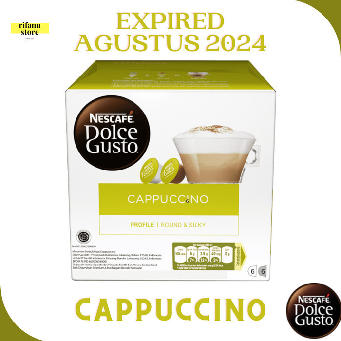 

Sale- Nescafe Dolce Gusto Cappuccino Capsule ndg 1 Box Original - Agustus 2024