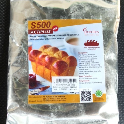 

[[Preium]] PURATOS S500 ACTIPLUS 500GR TEPUNG PELEMBUT TAMBAHAN ROTI PLAIN