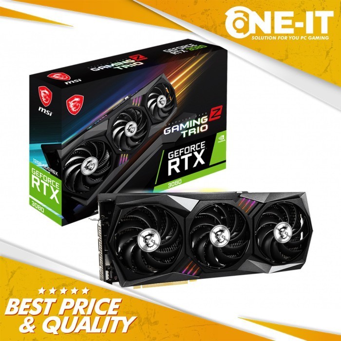 VGA MSI GeForce RTX 3080 GAMING Z TRIO 12G LHR 12GB GDDR6X