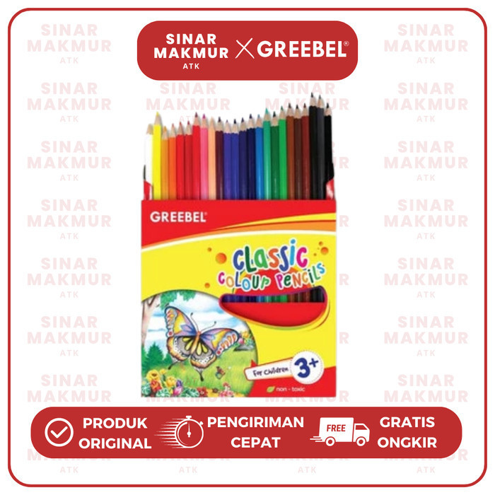 

✨LARIS✨ -Classic Colour Pencil/Pensil Warna 24 Warna 7024 Greebel (SET)