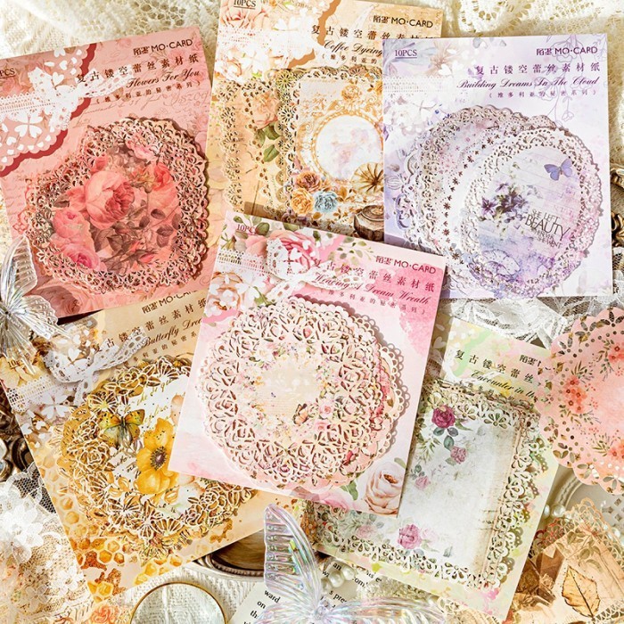 

Kertas Dekorasi LACE JOURNAL Motif Renda Writable Paper Deco Paper Scrapbooking Paper Doilies Gwiyeo