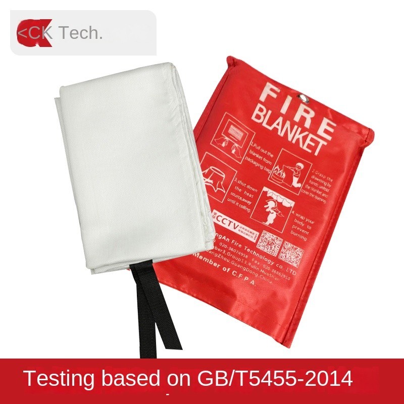 Emergency Blanket  Fire Fighting Certified Fiberglass Fire Blanket 1m X 1m Fire Escape Supplies Fibe