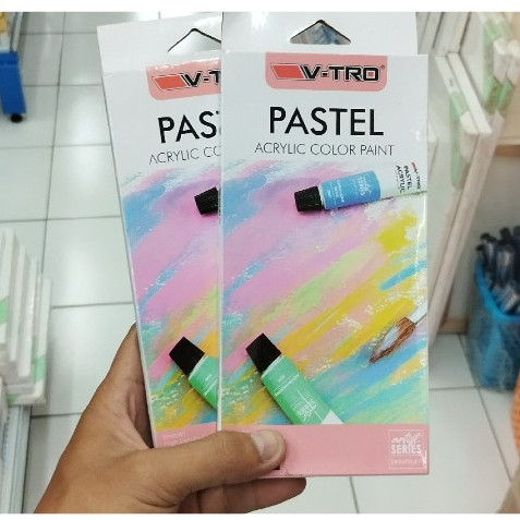 

ACRYLIC COLOR 12 WARNA PAINT AC-126 PASTEL V-TRO 001