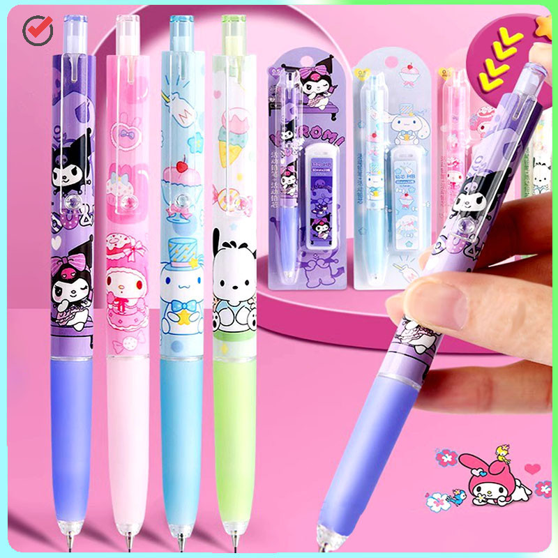 

Set Pensil Mekanik Kartun Hewan Peliharaan 0.5Mm untuk Menulis Siswa Kartun Anak-anak
