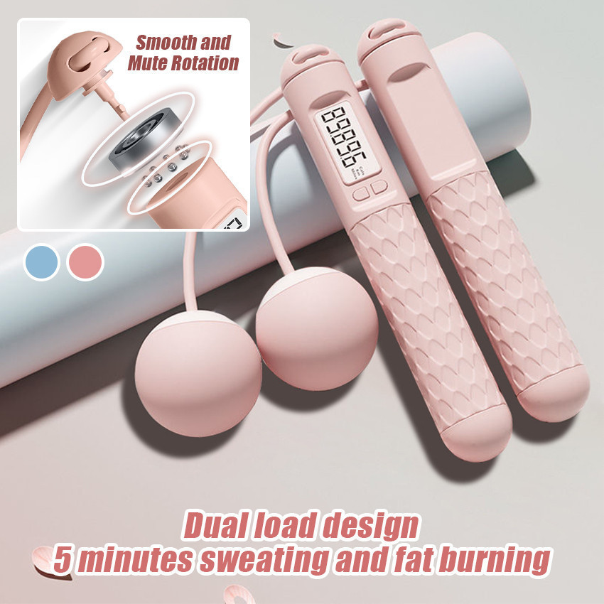 Cordless Jump Rope Lompat Tali Jump Rope Skipping Ropeless Adjustable - Lompat Tali Skipping Tanpa