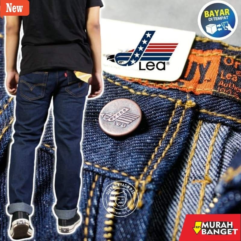 Denim Panjang Pria Celana Jeans panjang Pria LEA  606 Standar Reguler original Denim Best Quality 27
