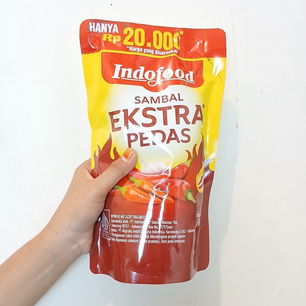 

Indofood Sambal Extra Pedas Kemasan Refil 1 kg