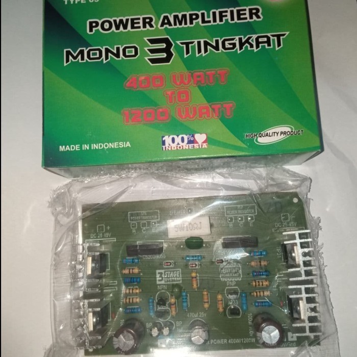 DC99 Kit Power Amplifer Mono 3 Tingkat 400W To 1200W