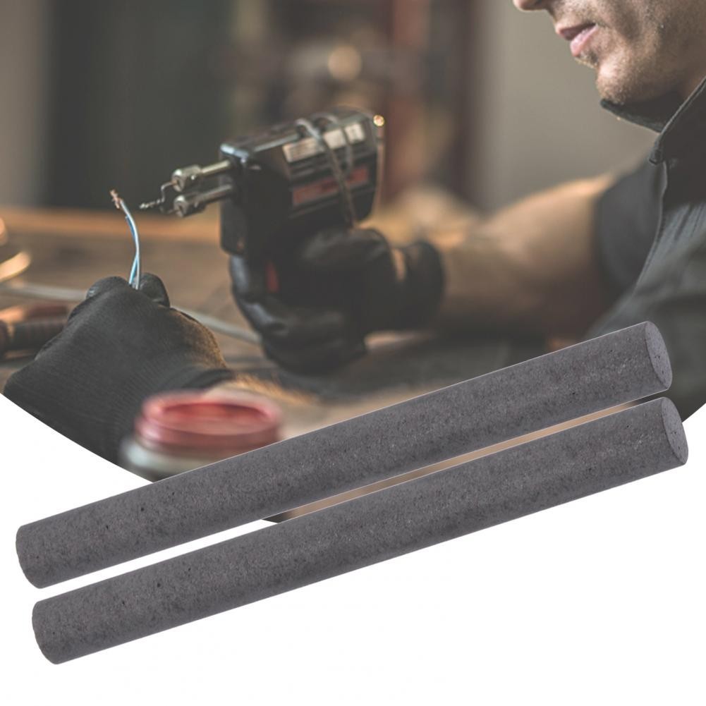 5Pcs High Purity Welding Materials Graphite Electrode Rod Self-lubricating Anti-oxidation Dedicated 