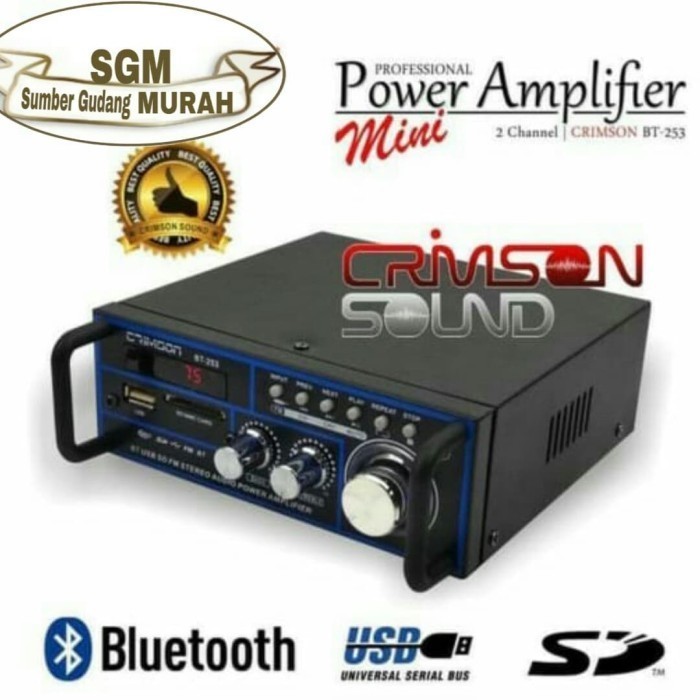 Original Amplifier Mini Crimson D 34 AC-DC  Amplifier Crimson D34