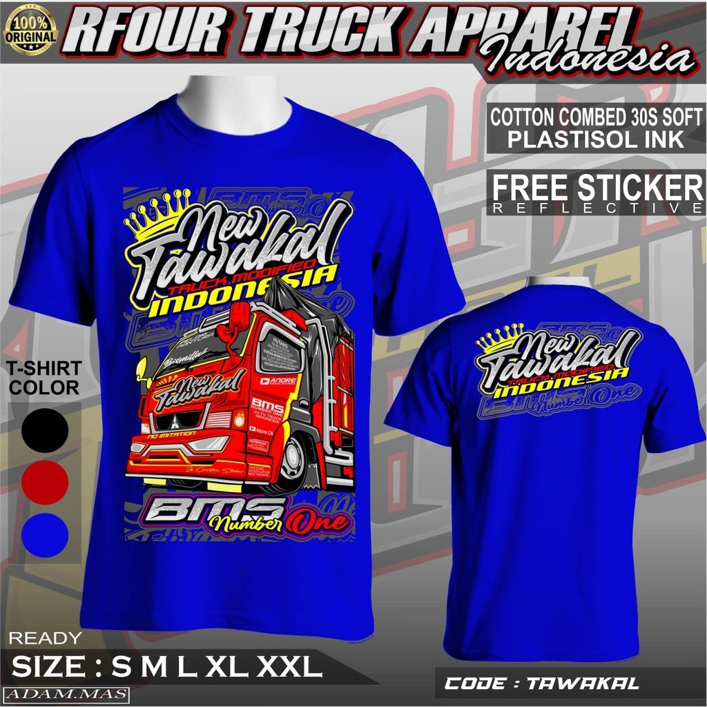 PROMO/OBRAL KILAT/Kaos new tawakal Kaos tawakal Kaos truk tawakal terbaru Kaos truck new tawakal BMS