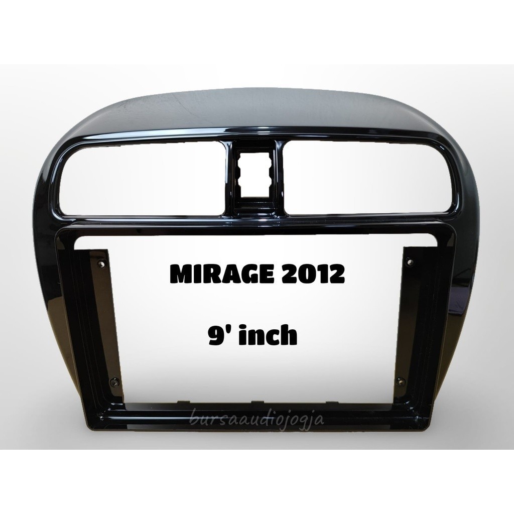 Frame Head Unit Android 9 inch Mitsubishi Mirage