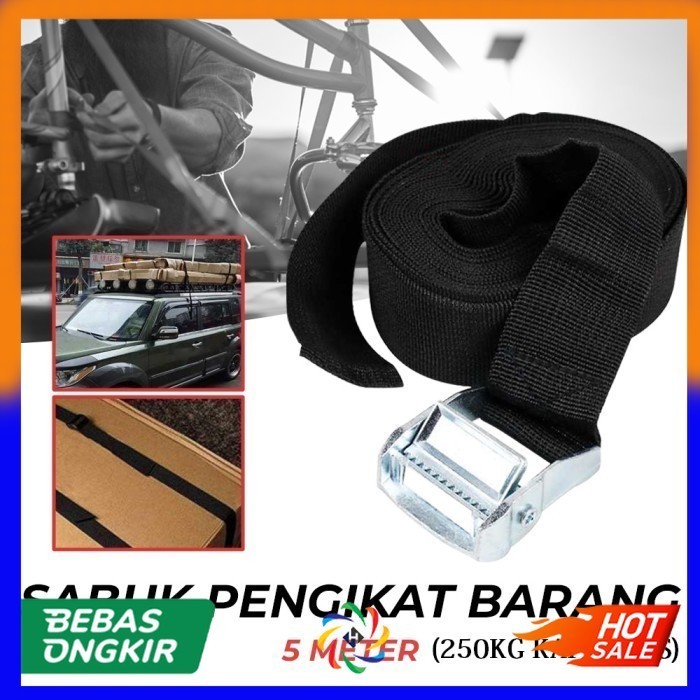 Sabuk Strap Ikat Tali Pengikat Barang - Barang Motor Mobil 5M 5 Meter