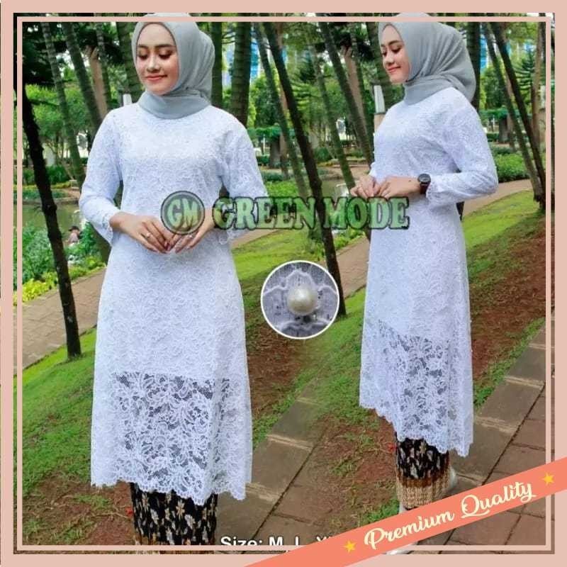 Set Murah Kebaya Keren Model Terbaru / Kebaya Moderen Set Rok Plisket Kebaya Brokat / Kebaya Wisuda 