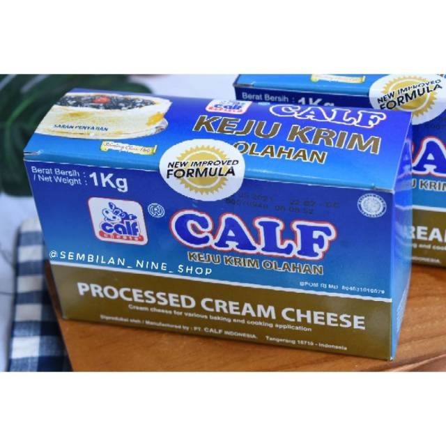 

CALF Processed CREAM CHEESE 1 Kg - HALAL Keju Krim Olahan