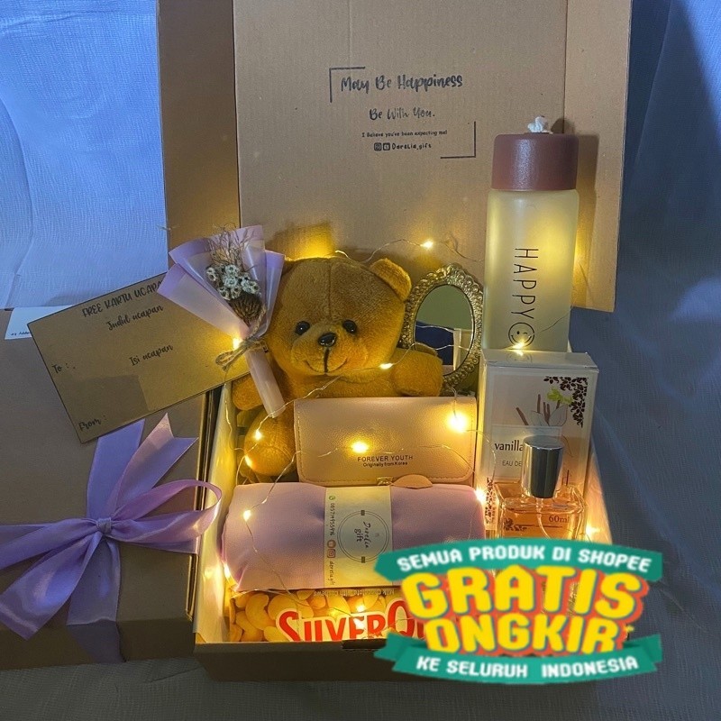 [READY/HAMPERS SUPER PREMIUM/HAMPERS HIJAB/ KADO ULANG TAHUN CEWEK/HADIAH WISUDA/HIJAB PASHMINA LENG