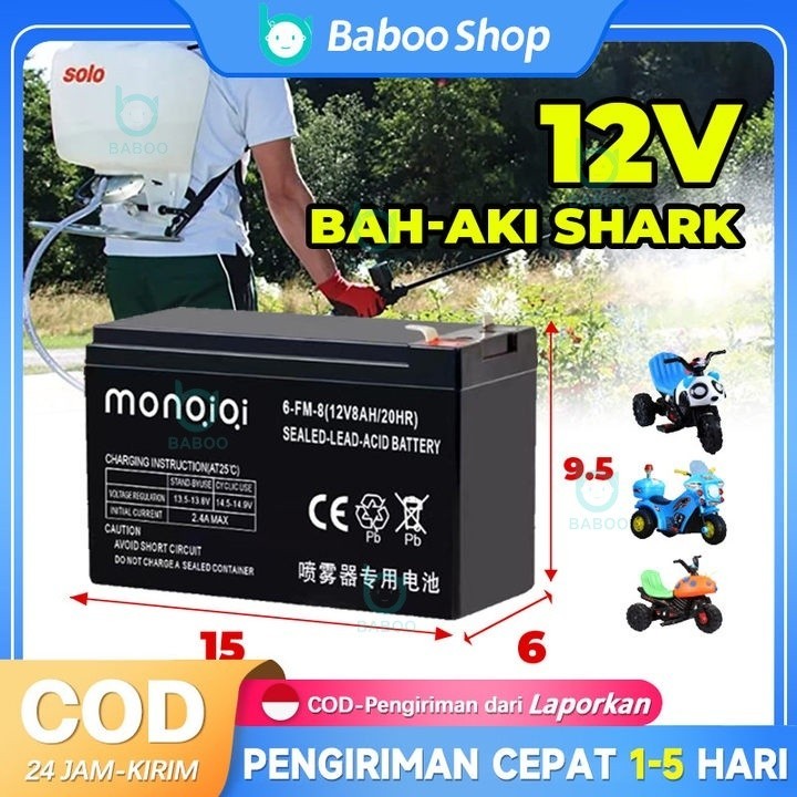 【Free Shipping】aki kering 12v8ah/ aki kering genset 12v 8ah/Aki Timbangan Digital VRLA SINUS  Aki Ke