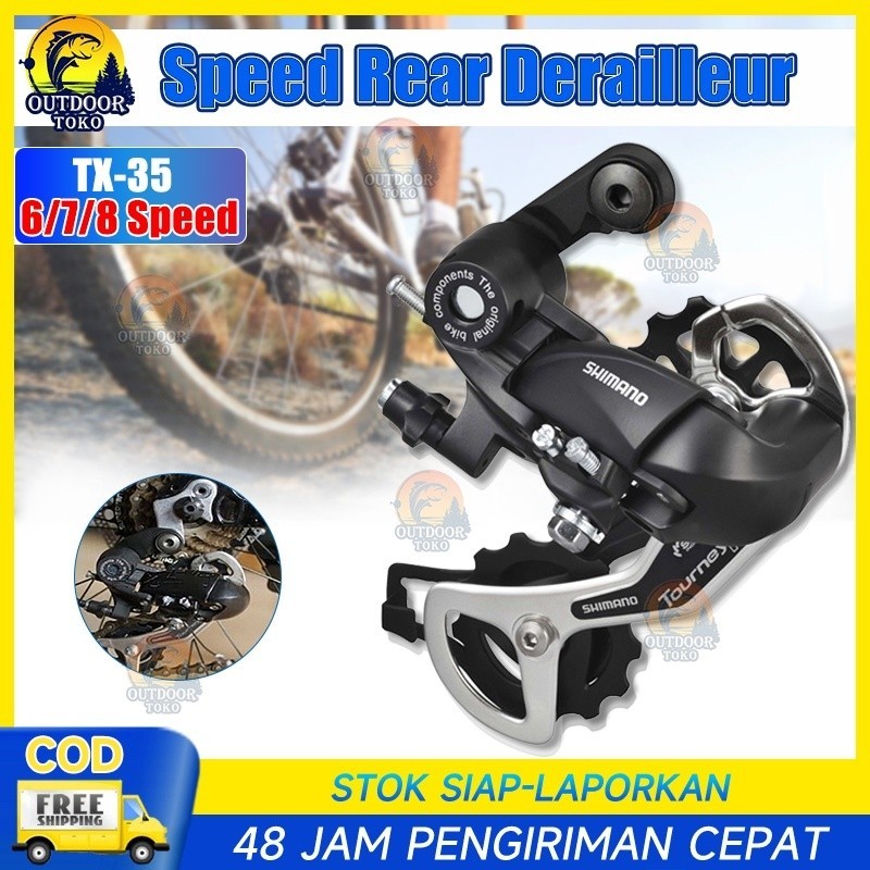 RD Rear DeraiIIeur 6 7 Speed Tourney TX35 Operan Sepeda Gunung MTB Lipat/Derailleur Belakang Sepeda 