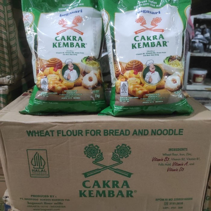 

Tepung Terigu Premium Cakra Kembar 12kg