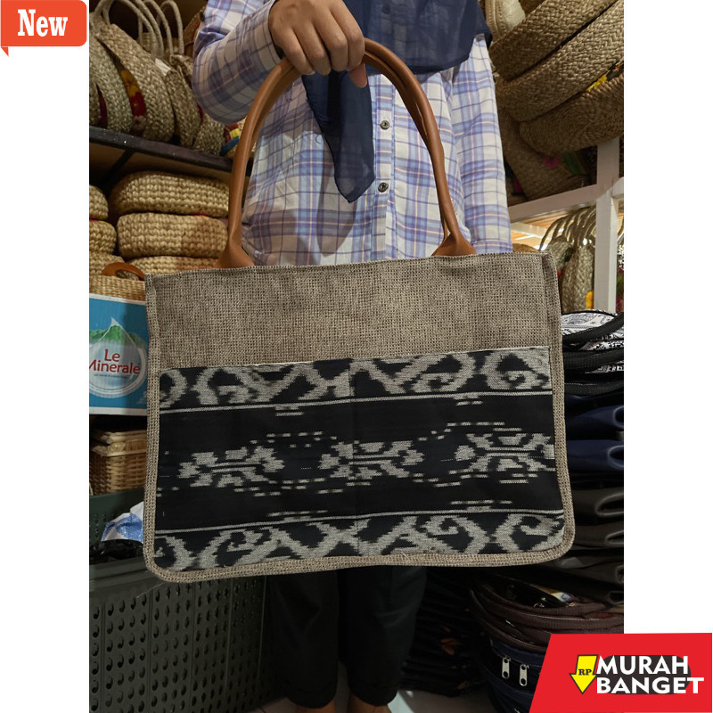 tas jinjing wanita Tas map tenun