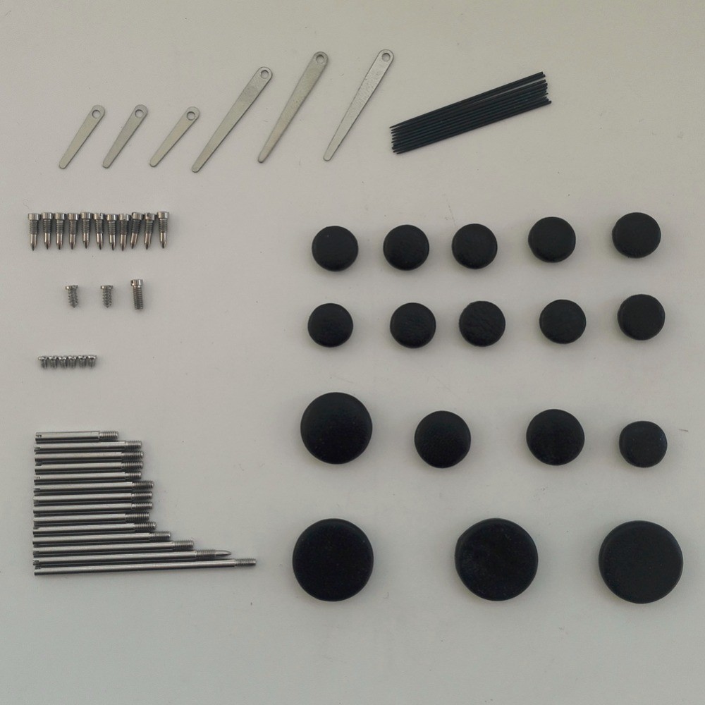 Black Leather Bb Clarinet Pads Screws Spring Rollers In Clarinet Repair